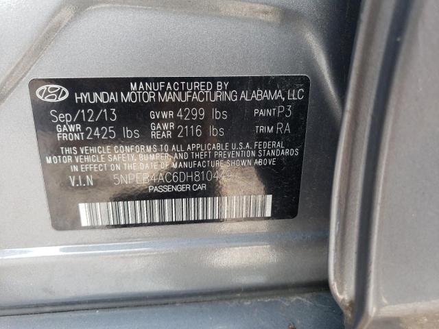 Photo 10 from auction – 2013 HYUNDAI SONATA GLS with VIN 5NPEB4AC6DH810449