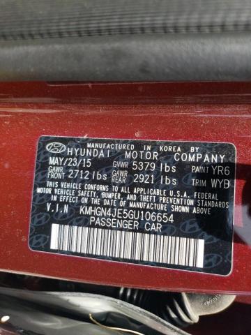 Photo 10 from auction – 2016 HYUNDAI GENESIS 3. with VIN KMHGN4JE5GU106654