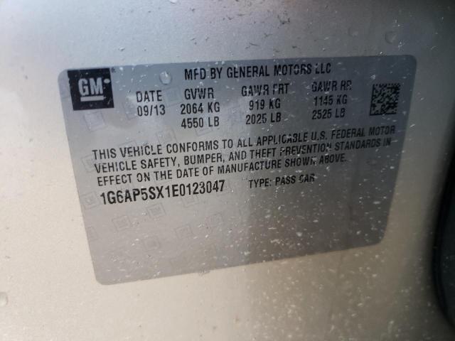 Photo 10 from auction – 2014 CADILLAC CTS with VIN 1G6AP5SX1E0123047
