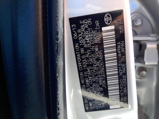 Photo 10 from auction – 2014 TOYOTA YARIS with VIN JTDKTUD35ED574895