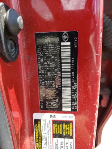 Zdjęcie 10 z aukcji – 2011 TOYOTA CAMRY BASE z VIN 4T4BF3EK9BR177551