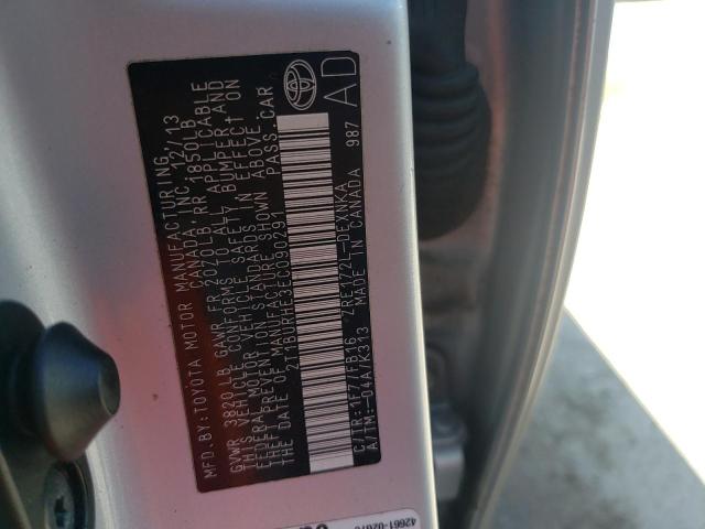 Photo 10 from auction – 2014 TOYOTA COROLLA L with VIN 2T1BURHE3EC090291