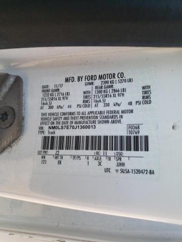 Photo 10 from auction – 2018 FORD TRANSIT CO with VIN NM0LS7E70J1360013