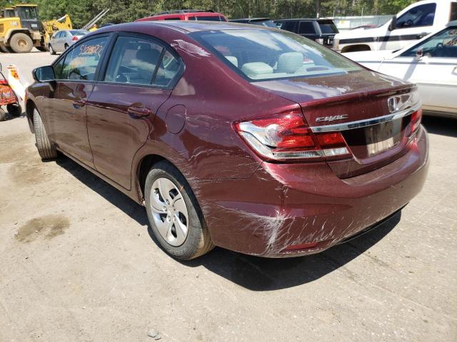 Photo 3 from auction – 2014 HONDA CIVIC LX with VIN 19XFB2F50EE030245