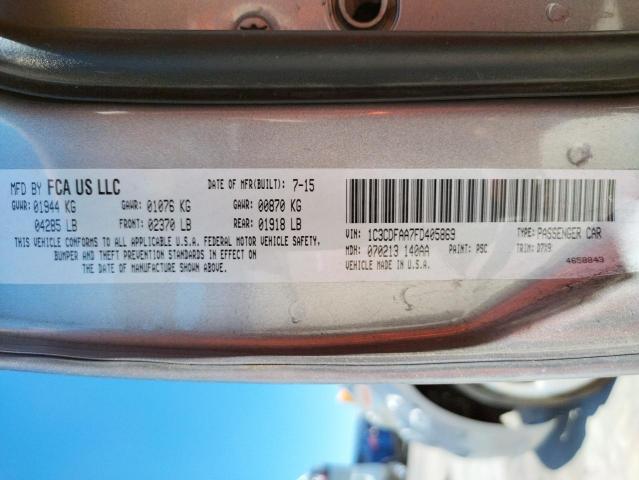 Photo 10 from auction – 2015 DODGE DART SE with VIN 1C3CDFAA7FD405869