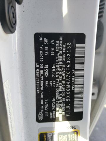 Photo 10 from auction – 2015 KIA OPTIMA LX with VIN 5XXGM4A70FG383158