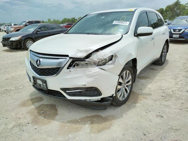 Photo 2 from auction – 2014 ACURA MDX TECHNO with VIN 5FRYD4H47EB019710