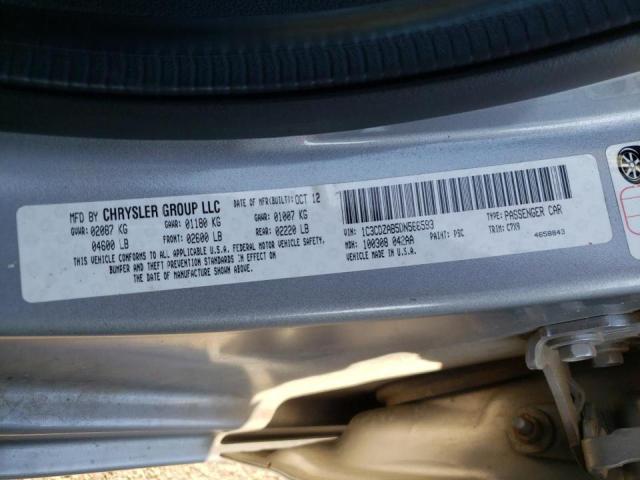 Photo 10 from auction – 2013 DODGE AVENGER SE with VIN 1C3CDZAB5DN566593