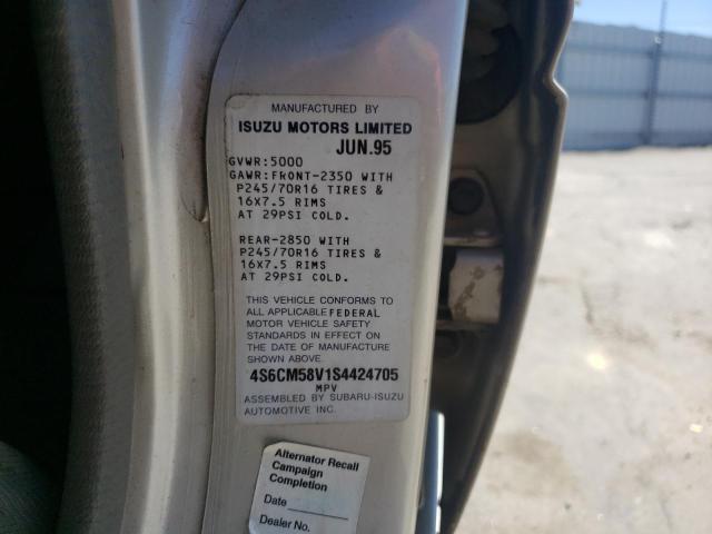 Photo 10 from auction – 1995 HONDA PASSPORT with VIN 4S6CM58V1S4424705