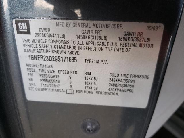 Photo 10 from auction – 2009 CHEVROLET TRAVERSE L with VIN 1GNER23D29S171685