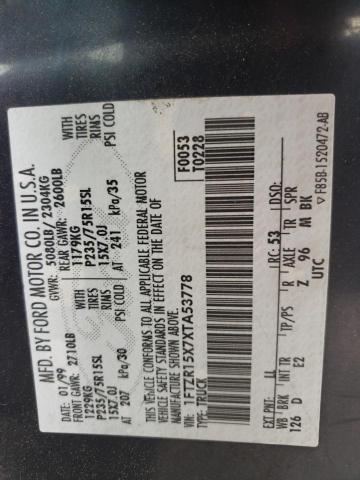 Photo 10 from auction – 1998 FORD RANGER SUP with VIN 1FTZR15X7XTA53778