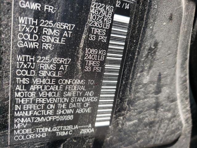 Photo 10 from auction – 2015 NISSAN ROGUE S with VIN KNMAT2MV0FP519188
