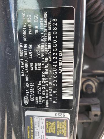Photo 10 from auction – 2016 KIA OPTIMA EX with VIN 5XXGU4L32GG010828