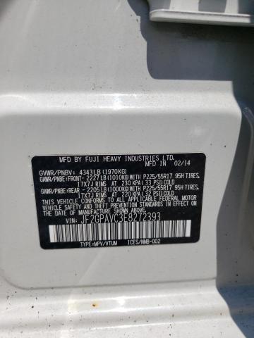 Photo 10 from auction – 2014 SUBARU XV CROSSTR with VIN JF2GPAVC3E8272393