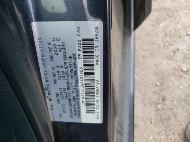 Photo 10 from auction – 2016 MAZDA 6 TOURING with VIN JM1GJ1V53G1484286