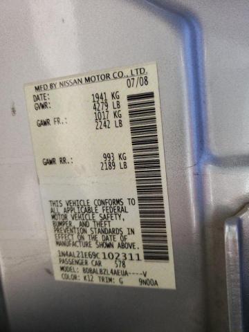 Photo 10 from auction – 2009 NISSAN ALTIMA with VIN 1N4AL21E69C102311