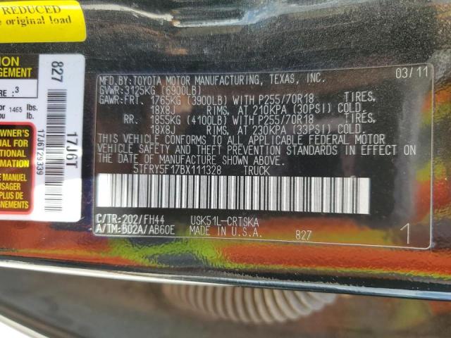 Photo 10 from auction – 2011 TOYOTA TUNDRA DOU with VIN 5TFRY5F17BX111328