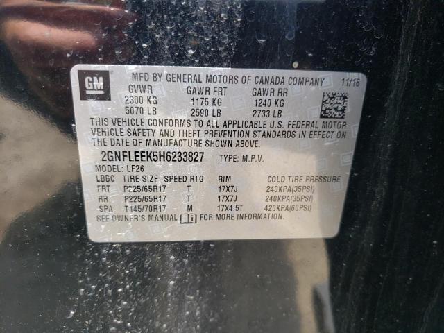 Photo 10 from auction – 2017 CHEVROLET EQUINOX LS with VIN 2GNFLEEK5H6233827