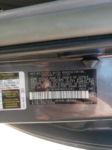 Photo 10 from auction – 2008 TOYOTA CAMRY CE with VIN 4T1BE46K48U242283