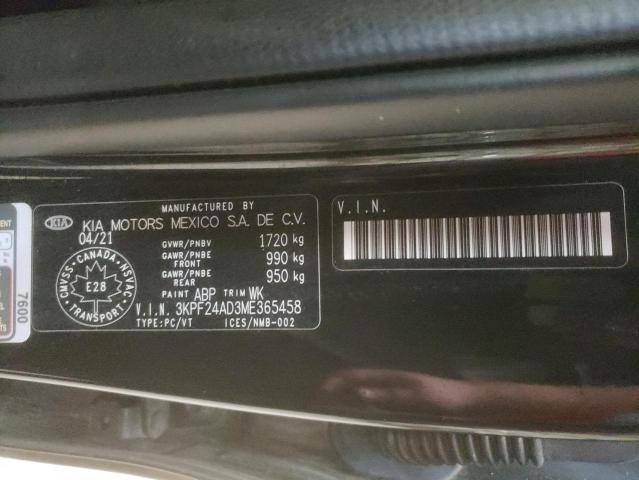 Photo 10 from auction – 2021 KIA FORTE FE with VIN 3KPF24AD3ME365458