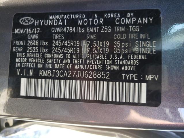 Photo 10 from auction – 2018 HYUNDAI TUCSON VAL with VIN KM8J3CA27JU628852