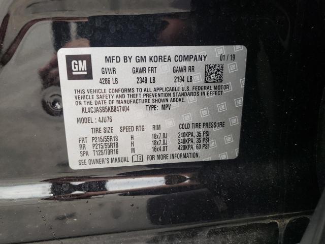 Photo 10 from auction – 2019 BUICK ENCORE PRE with VIN KL4CJASB5KB847404
