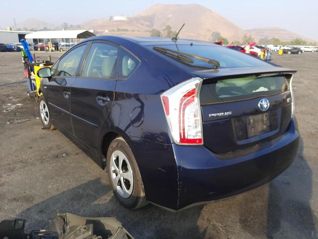 Photo 3 from auction – 2012 TOYOTA PRIUS with VIN JTDKN3DUXC1552547