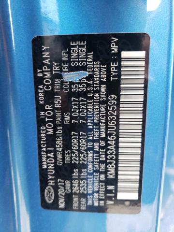 Photo 10 from auction – 2018 HYUNDAI TUCSON SEL with VIN KM8J33A46JU632599