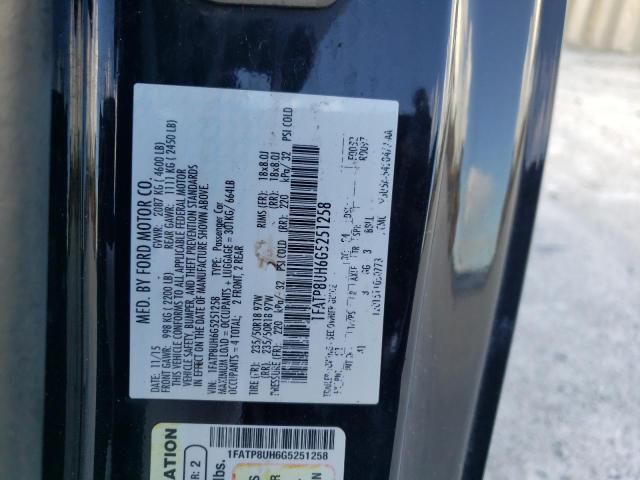 Photo 10 from auction – 2016 FORD MUSTANG with VIN 1FATP8UH6G5251258