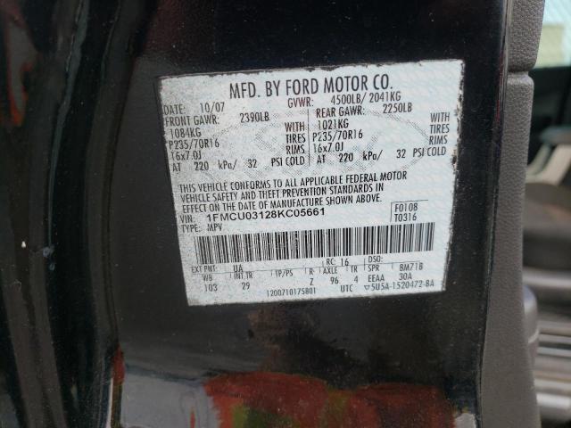 Photo 10 from auction – 2008 FORD ESCAPE XLT with VIN 1FMCU03128KC05661