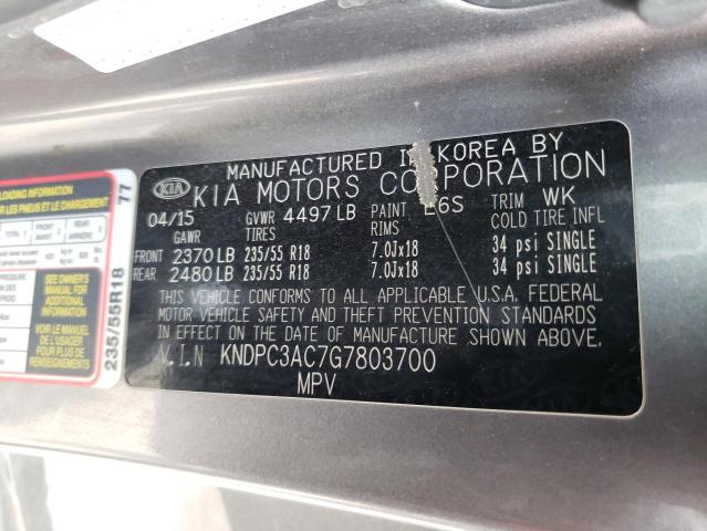 Photo 10 from auction – 2016 KIA SPORTAGE E with VIN KNDPC3AC7G7803700