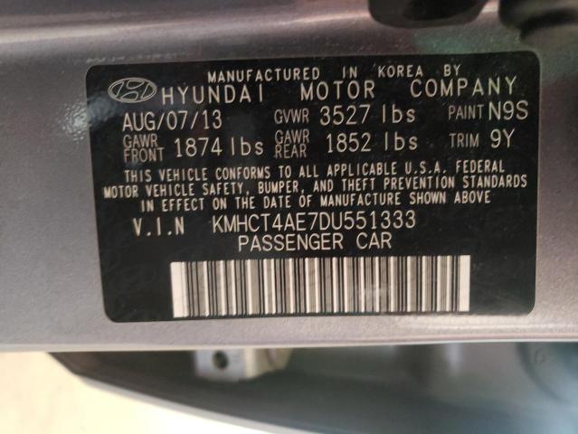 Photo 10 from auction – 2013 HYUNDAI ACCENT GLS with VIN KMHCT4AE7DU551333