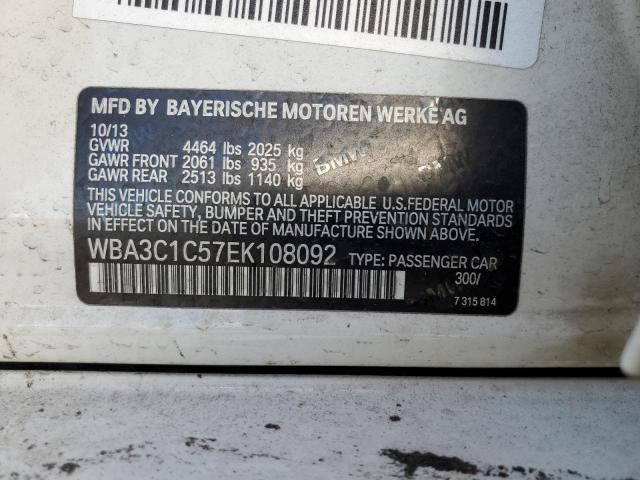 Photo 10 from auction – 2014 BMW 328 I SULE with VIN WBA3C1C57EK108092