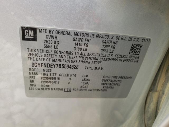 Photo 10 from auction – 2011 CADILLAC SRX LUXURY with VIN 3GYFNDEY7BS594528