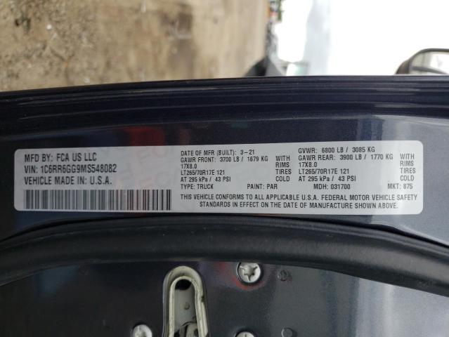 Photo 10 from auction – 2021 RAM 1500 CLASS with VIN 1C6RR6GG9MS548082