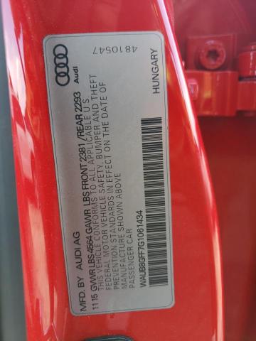 Photo 10 from auction – 2016 AUDI A3 PREMIUM with VIN WAUB8GFF7G1061434