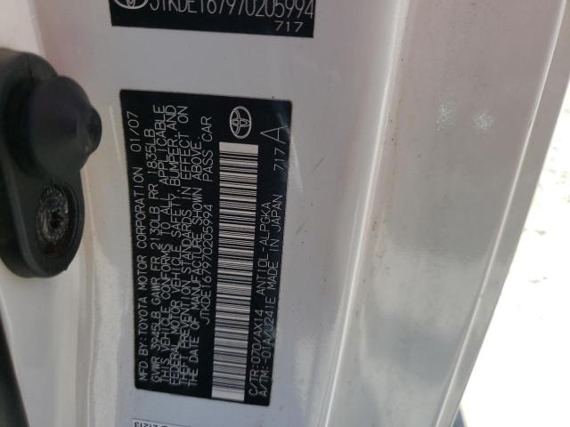 Photo 10 from auction – 2007 TOYOTA SCION TC with VIN JTKDE167970205994