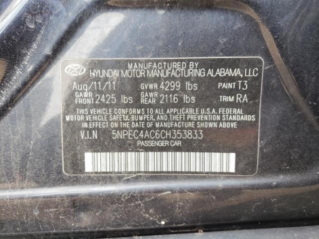 Photo 10 from auction – 2012 HYUNDAI SONATA LIM with VIN 5NPEC4AC6CH353833
