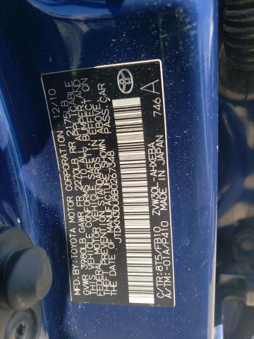 Photo 10 from auction – 2011 TOYOTA PRIUS with VIN JTDKN3DU8B0267348