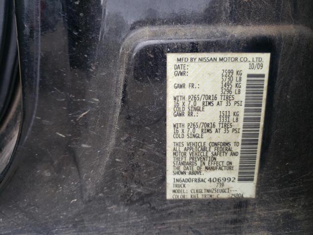 Photo 10 from auction – 2010 NISSAN FRONTIER C with VIN 1N6AD0FR8AC406992