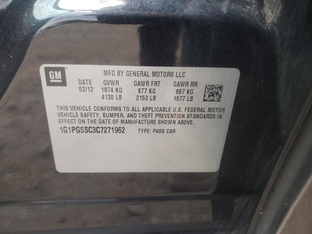 Photo 10 from auction – 2012 CHEVROLET CRUZE LT with VIN 1G1PG5SC3C7271962