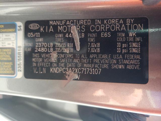 Photo 10 from auction – 2012 KIA SPORTAGE E with VIN KNDPC3A2XC7173107