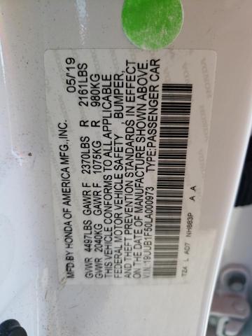 Photo 10 from auction – 2020 ACURA TLX TECHNO with VIN 19UUB1F50LA000973