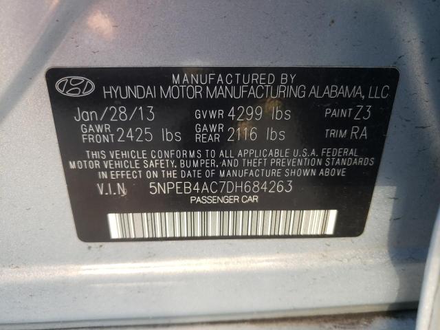 Photo 10 from auction – 2013 HYUNDAI SONATA GLS with VIN 5NPEB4AC7DH684263