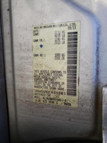Photo 10 from auction – 2014 NISSAN MAXIMA S with VIN 1N4AA5APXEC434805