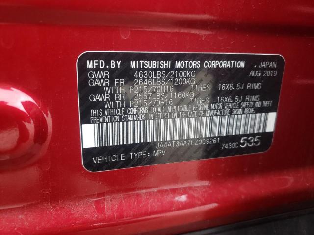Photo 10 from auction – 2020 MITSUBISHI ECLIPSE CR with VIN JA4AT3AA7LZ009261