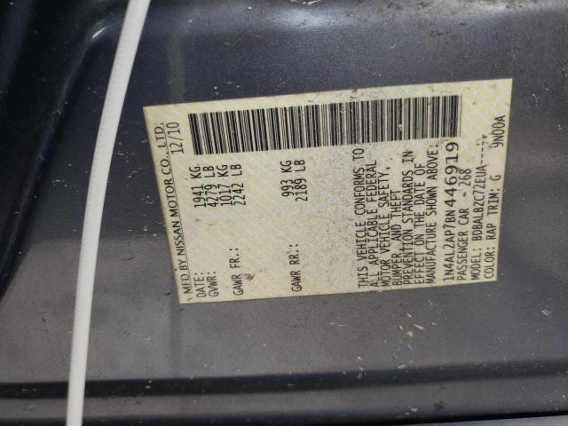 Photo 10 from auction – 2011 NISSAN ALTIMA BAS with VIN 1N4AL2AP7BN446919