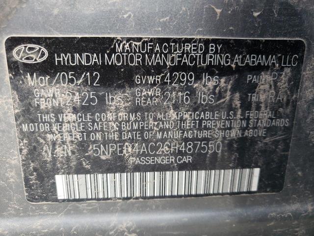 Photo 10 from auction – 2012 HYUNDAI SONATA GLS with VIN 5NPEB4AC2CH487550