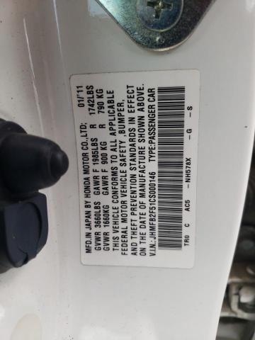 Photo 10 from auction – 2012 HONDA CIVIC LX with VIN JHMFB2F51CS000146