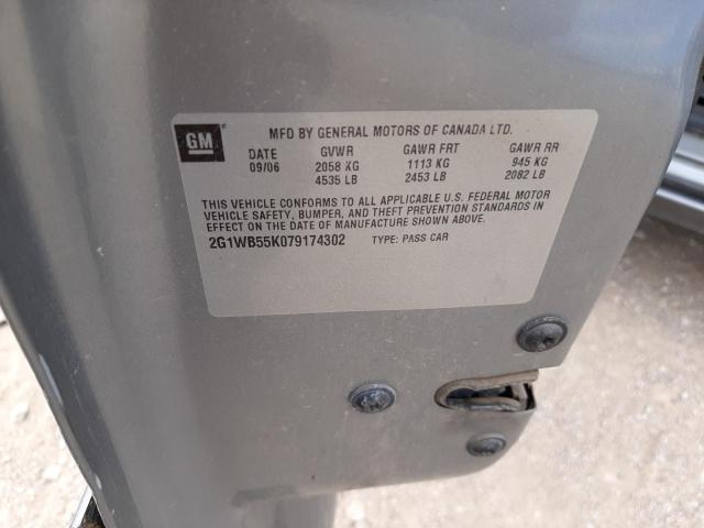 Photo 10 from auction – 2007 CHEVROLET IMPALA LS with VIN 2G1WB55K079174302
